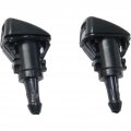 Dodge Magnum 2006 2007 2008 Windshield Washer Nozzle Driver And Passenger Side Pair Plastic Black Replacement For 4805742ab 