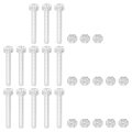 13set Clear Acrylic Screws Kit M3 X 20mm Round Head Phillips Bolts With Hex Nuts And For Machine Accessories Electronic 