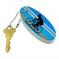 Graphics More Road Bike Cycling Biking Bicycle Floating Keychain Oval Foam Fishing Boat Buoy Key Float