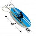 Graphics More Road Bike Cycling Biking Bicycle Floating Keychain Oval Foam Fishing Boat Buoy Key Float