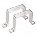 Uxcell U Shaped Connector Bracket 68 X 72mm 304 Stainless Steel For Door Closed Bar Holder Strut Channel 2pcs