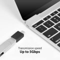 10pcs Usb-c 3 1 Male To Usb A Female Adapter Converter Plug And Play Up 5gbps Black