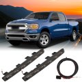 Led Front Grill Lights For Dodge Ram 1500 Big Horn Laramie Tradesman 2019 2024 White Smoked Lens Exterior Grille Trim Lamps 
