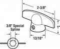 Prime-line H 3814 3 8 In White Tee Handle Casement Operator Pella 2 Pack