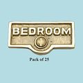 25 Switch Plate Tags Bedroom Name Signs Labels Lacquered Brass Renovators Supply 