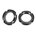 M35x1 5mm Fine Pitch Thread Retaining Four-slot Slotted Round Nut 2pcs Carbon Steel Lock For Various Rolling Bearings 