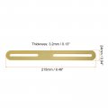 Uxcell Adjustable Corner Code 4pcs 215x24mm Stainless Steel Flat Straight Thickened Slotted Brace Brackets For Fixed Furniture