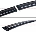 Premium Kdm Dark Smoked Tinted 3d Wavy Mu Style Window Visor Rain Guard Deflector Compatible For 2011-2015 Kia Optima All