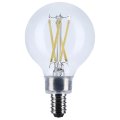 Satco S21813 5w G16 5 Led Filament Lamp Dimmable 2700k Warm White 500 Lumens Clear Candelabra Base 120v Wet Location 60w 