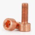Hscrstar T2 Red Copper Screw M6x35mm 5pcs Hexagon Socket Head Cap Cup-shaped High Conductivity