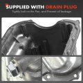 A-premium Engine Oil Pan Sump With Drain Plug Compatible Acura El Base 1997-2000 Honda Civic Ex Gx Hx 1996-2000 1 6l Sohc Gas