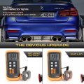 Vipmotoz 2in1 Led Rear Drl Reflector Tail Brake Lights Lamps Compatible With 2014-2020 Bmw M4 2015-2018 M3 F80 F82 Coupe Sedan
