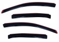 Auto Ventshade Avs In-channel Ventvisor Rain Guards Fits 2010 2018 Ford Taurus Smoke 4 Pcs 194194 