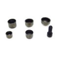 Smt- Abs Plastic Gun Black Engine Transmission Bolt Cover Topper Caps Kit For 2007-2013 H-d Flt Flh P N Mt247-001 