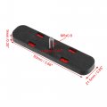 X Autohaux 4 Pcs M5x0 8 Red Plastic Universal Rectangular Screw Mount Reflective Warning Reflector For Motorcycle Bike