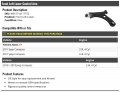 Marketplace Auto Parts Front Left Driver Side Lower Control Arm Compatible With 2017-2019 Jeep Compass