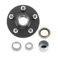5 Hole 4 5in Trailer Hub Kit Replacement For 3500 Lb Spindle 4 Pieces Set