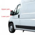 X Autohaux Passenger Right Side Mirror Replacement Lower Part Glass With Plate For Ford Transit 150 250 350 2015-onward