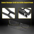 3pcs Lower Bumper Grill Set Grille Guard Front For Maserati Ghibli 2014 2015 2016 2017 Replace 670010773 670019836 670010766
