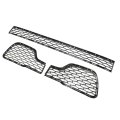 3pcs Lower Bumper Grill Set Grille Guard Front For Maserati Ghibli 2014 2015 2016 2017 Replace 670010773 670019836 670010766