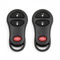 X Autohaux 3 Buttons Key Fobless Entry Remote Control Key Case Shell For Dodge Chrysler Jeep Replacement Gq43vt17t Gq43vt9t