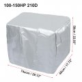 X Autohaux Half Motor Engine Boat Cover 100-150hp 210d Oxford Cloth Waterproof Outboard Anti Sun Dustproof Marine Protector