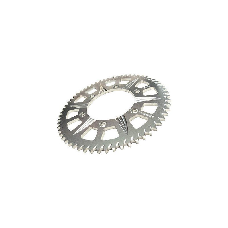 251a-61 Silver 61 Tooth Rear Sprocket For Sport Motorcycles Cnc Aluminum Racing With Corrosion Resistant Anodized Finish