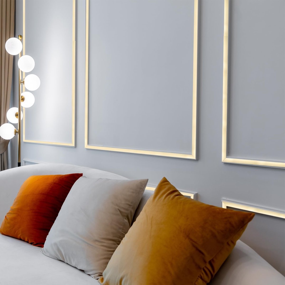 Stainless Steel Molding Trim Self Adhesive Mirrored Gold Peel And Stick Wall With Glove Decorative For Mirror Home Decor 1 Inch