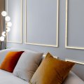 Stainless Steel Molding Trim Self Adhesive Mirrored Gold Peel And Stick Wall With Glove Decorative For Mirror Home Decor 1 Inch