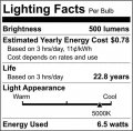 Satco S9389 6 5par16 Led 40 5000k 120v 12 Led Bulbs