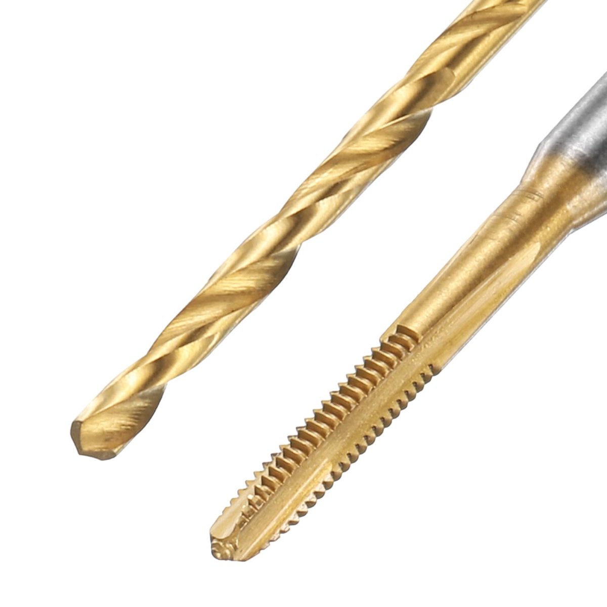 Tap And Drill Bit Set 3pcs M2 X 0 4 Metric Spiral Point Thread Screw Taps 1 6mm Twist Bits Titanium Coated Hss-6542 Tapping