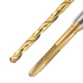 Tap And Drill Bit Set 3pcs M2 X 0 4 Metric Spiral Point Thread Screw Taps 1 6mm Twist Bits Titanium Coated Hss-6542 Tapping