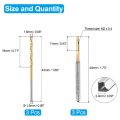 Tap And Drill Bit Set 3pcs M2 X 0 4 Metric Spiral Point Thread Screw Taps 1 6mm Twist Bits Titanium Coated Hss-6542 Tapping