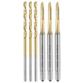 Tap And Drill Bit Set 3pcs M2 X 0 4 Metric Spiral Point Thread Screw Taps 1 6mm Twist Bits Titanium Coated Hss-6542 Tapping 