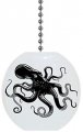 Carolina Hardware And Decor Black Octopus Solid Ceramic Fan Pull 