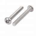 Uxcell M5x40mm 304 Stainless Steel Button Head Torx Security Tamper Proof Screws 10pcs