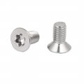 Uxcella M6 X 10mm 316 Stainless Steel Flat Torx Head Machine Screw Silver Tone 10pcs