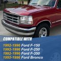 Auto Dynasty Led Headlights Assembly With Bumper Lamps And Corner Lights Compatible Ford F150 F250 F350 Ld Bronco 1992-1996