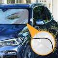 Gold Golden Glittering Eyelash Isolated On White Auto Car Windshield Sun Shade Window Uv Ray Visor Protector Heat Screen