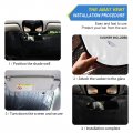 Gold Golden Glittering Eyelash Isolated On White Auto Car Windshield Sun Shade Window Uv Ray Visor Protector Heat Screen