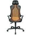 Custom Autos Wooden Beaded Double Strung Car Seat Cushion Executive Chair Ventilated Cover Dining Pad 