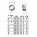 1 4-20 In Nylon Insert Lock Nuts 304 18-8 Stainless Steel Hex With White 100 Pieces