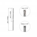 Uxcell 7mm Cutting Dia Cemented Carbide Twist Extra Long Drill Bit With Round Straight Shank For Hardened Steel Stainless 130mm