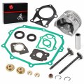 Engine Gasket Rebuild Kit Std Piston Ring Seal Intake Exhaust Valve For Yamaha Golf Cart G14 1995 1996 Jn5-11631-00-96