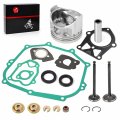Engine Gasket Rebuild Kit Std Piston Ring Seal Intake Exhaust Valve For Yamaha Golf Cart G14 1995 1996 Jn5-11631-00-96
