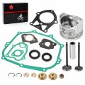 Engine Gasket Rebuild Kit Std Piston Ring Seal Intake Exhaust Valve For Yamaha Golf Cart G14 1995 1996 Jn5-11631-00-96