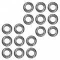 Caltric 16pcs Wheel Flanged Serrated Lug Nuts Compatible With Polaris 3 8 -24