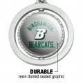 Graphics More Binghamton Bearcats Keychain Spinning Round Chrome Plated Metal