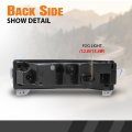 Led Front Passenger Side Fog Light Lamp Pc Abs Black