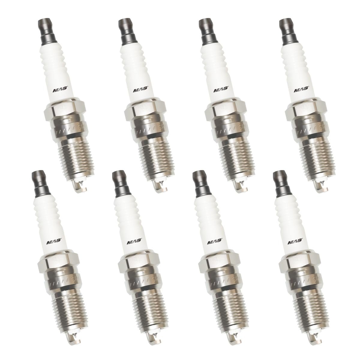 Mas Set Of 8 Square Ignition Coil Iridium Spark Plug 5mm Red Wire For Chevy Cadillac Gmc Suburban Silverado Cts Sierra Camaro